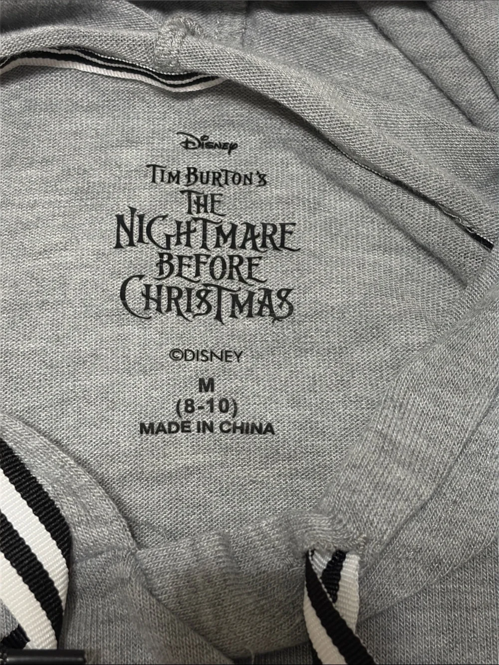The Nightmare Before Christmas Girls' Hooded Night Ghouls Night In Size M (8-10)